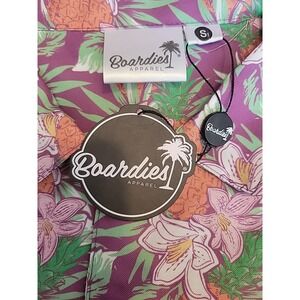NEW‎ Men's Boardies Apparel Button Up Shirt & Shorts Set Sz SMALL Tropical Beach